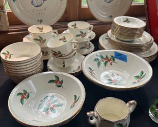 Vintage Christmas china