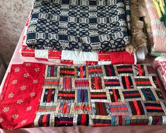 Quilts and coverlet