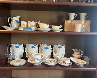 Assorted antique and vintage china and glassware