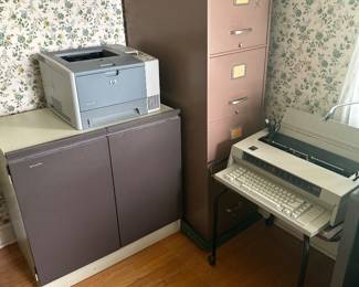 Metal filing cabinets 