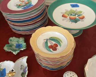 Antique German fruit plates 