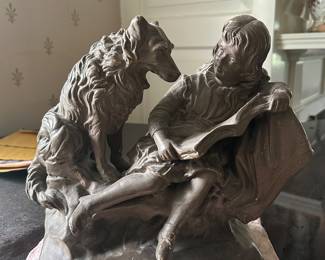 Antique plaster figurine 