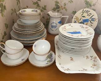Limoges  and English bone china 