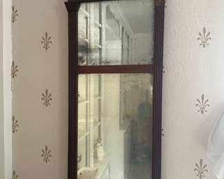 Antique mahogany mirror 