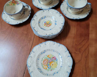 Lot 65: Vintage Crown Ducal Cup and Saucer Miscellaneous Pieces