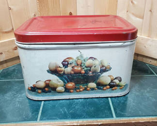 Lot 46: Vintage Bread Box.