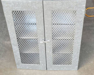 Lot 115: Steel Medicine Or ? Cabinet