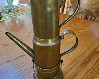 Lot 85: Brass Coffee Maker