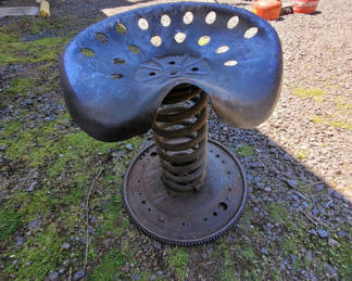 Lot 124: Tractor Seat Shop Stool.