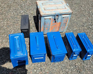 Lot 120: Ammo Boxes And "Stuff".