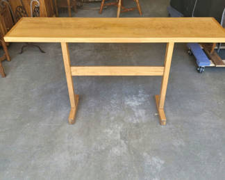 Lot 98: Hand Crafted Maple Entry Table