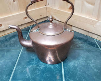 Lot 47: Copper Teapot.