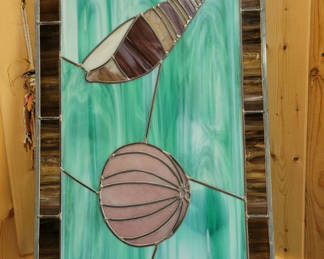 Lot 73: PNW Stained Glass #3 WITH CRACK