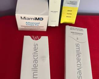 Lot 77: Assorted skincare and dental whitening products