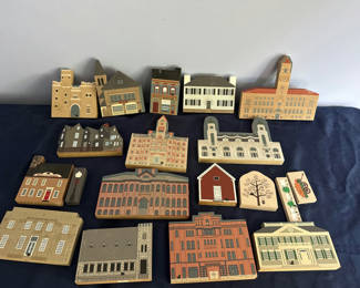 Lot 24: Cats Meow - Assorted Wooden Town Building Blocks
