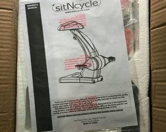 Lot 232: NEW In Box - SitNcycle compact exercise device in packaging