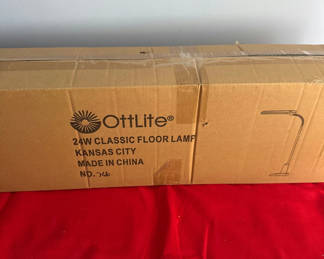 Lot 58: New OttLite 24W Classic Floor Lamp Box