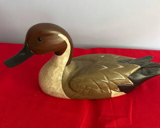 Lot 72: Pintail Duck Carved Wooden Decoy