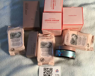 Lot 129: Josie Maran Argan Amour body butter boxes and wipes assortment