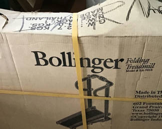 Lot 233: Boxed Bollinger Folding Treadmill