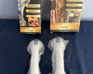 Lot 5: The Flex Belt abdominal toner and The Flex Arms muscle toning systems with handheld devices