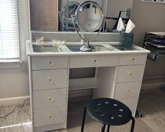 VANITY TABLE AND STOOL 