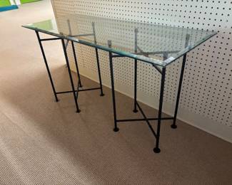 GLASS TOP SOFA TABLE