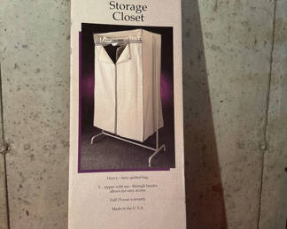 Lot 190: Life Styles Storage Closet Portable Wardrobe