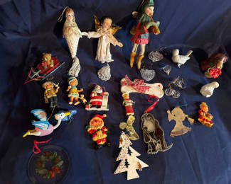 Lot 198: Assorted Christmas Ornaments and Figurines