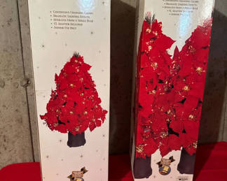 Lot 178: Fiber Optic Poinsettia Bush Decoration (Two Boxes)