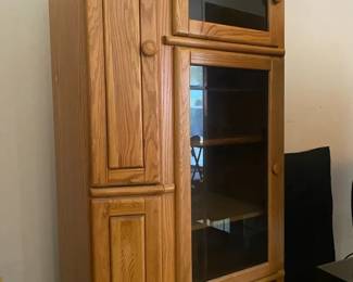 Light Oak Storage Cabinet