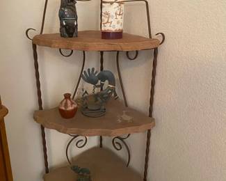 Kokopelli Corner Decor Display With Decor