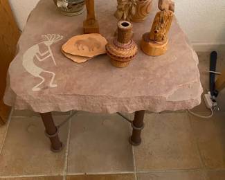 Flagstone Kokopelli Lamp Table And Decor