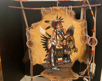 Native American Hide Painting