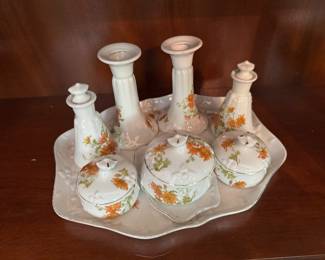 antique dresser set