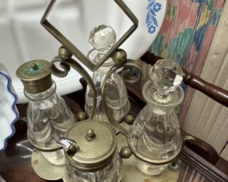 Antique cruet set