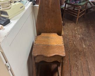 Antique wooden high chair/ironing board