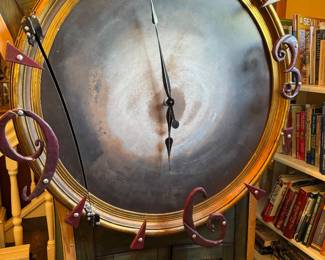 Signed Dave Greway clock sculpture