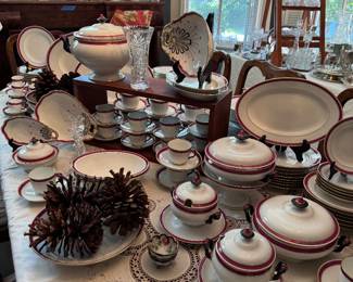 Antique china service for 20…over 120 pieces