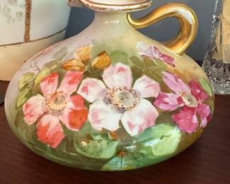 Painted Victorian vase