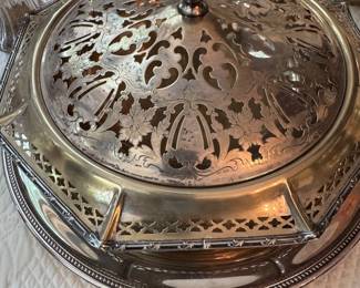 Antique plate casserole