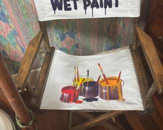 Don’t sit…wet paint😂😂😂