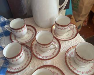 Antique chocolate set