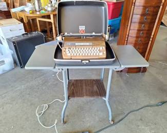 SmithCorona Coronet Electric 12 Typewriter with Rolling Stand