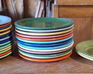 Colorful FiestaStyle Dinner Plates Collection Assorted Colors Approx. 28 Pieces