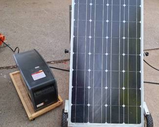 PowerSource 1800 Solar Backup Power System with Solar Panel Cart Batteries Need Replacement