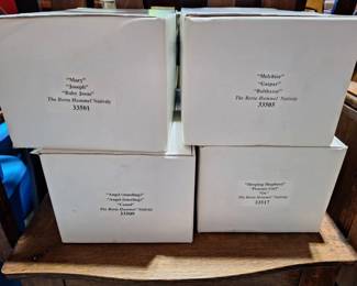Goebel Berta Hummel Nativity Figurine Set with Original Boxes COAs