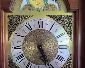 Ridgeway Grandfather Clock with Moon Phase Dial Dedication Plaque