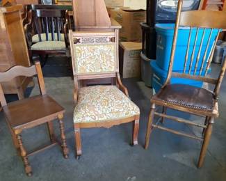 Wooden Dining Accent Chair Collection 3 Pieces