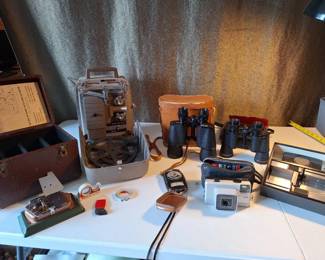 Vintage Bell Howell 8mm Projector, Minolta Autopak Camera Optical Collection